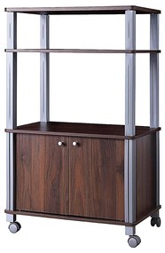Estante para micro-ondas e Arrumação de cozinha 60 x 40 x 98 cm Castanho