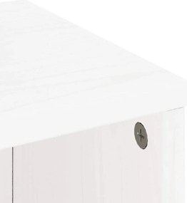 Móveis de apoio 5 pcs ODDA pinho de madeira maciça branco