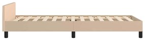 Estrutura cama c/ cabeceira sem colchão 90x190 cm cappuccino