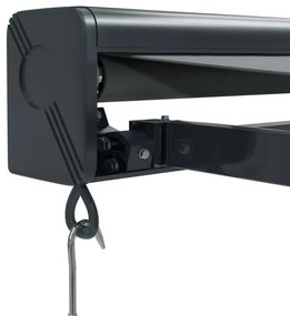 Toldo retrátil 3,5x2,5 m tecido e alumínio antracite