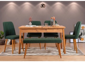 Conjunto de Mesa de Jantar Extensível e Cadeiras Santiago – Pinho Atlâ