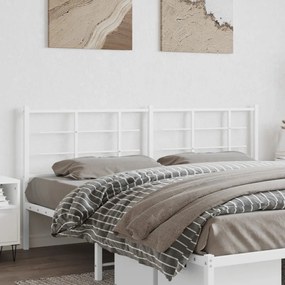 Cabeceira de cama 180 cm metal branco