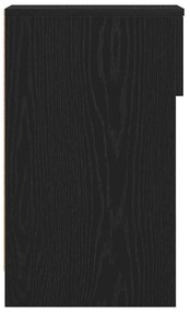 Mesas de cabeceira com gaveta 2 pcs 20x36x60 cm carvalho preto
