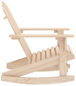 Cadeira Adirondack de baloiçar para jardim abeto maciço