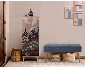Conjunto de Mobiliário de Entrada Vegas – Sonomo/Dark Blue – Sapateira