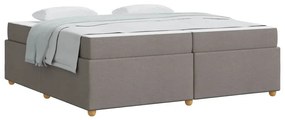 Estrutura da Cama Cinzento-acastanhado 200 x 200 cm tecido