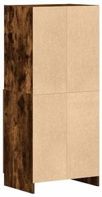 Armário de cozinha 57x41,5x131,5 cm madeira carvalho fumado