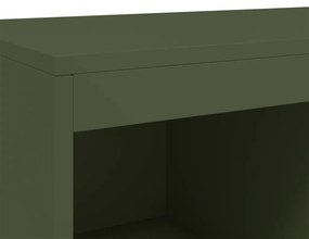 Móvel alto 68x39x111,5 cm aço verde azeitona