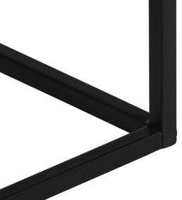 Mesa consola 110x30x75 cm madeira mangueira áspera maciça/ferro