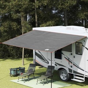 vidaXL Lona Resistente à Água Cinza e Laranja 460 x 240 cm
