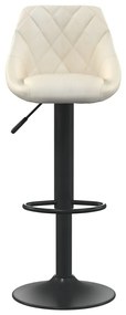 Bancos de bar 2 pcs veludo creme