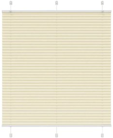 Plissado Cego Creme 120x150 cm Largura Tecido 119,4cm Poliéster