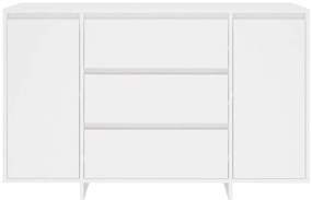 Aparador com 3 gavetas 120x41x75 cm derivados de madeira branco