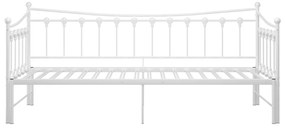 Estrutura sofá-cama de puxar 90x200 cm metal branco