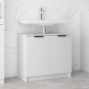811310 vidaXL Armário casa de banho 64,5x33,5x59 cm madeira branco brilhante