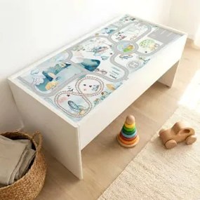 Autocolante para mesa de centro IKEA DUNDRA - Viagem de aventura