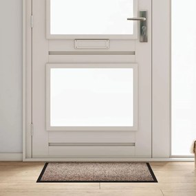 vidaXL Tapete de Entrada Bege 60 x 40 x 1.2 cm Tecido de Teddy
