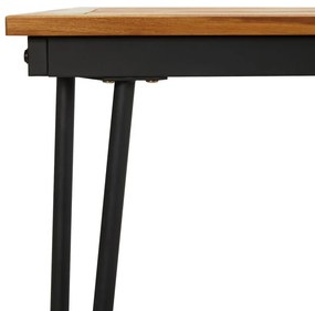 Mesa jardim c/ pernas estilo grampo 180x90x75 cm acácia maciça