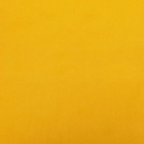Apoio de pés 78x56x32 veludo amarelo