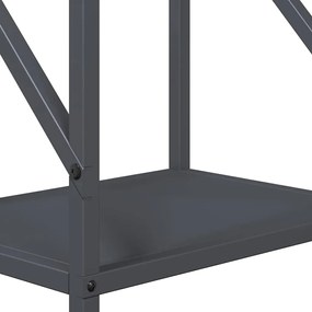 Suporte para lenha 34x25x100 cm aço laminado a frio antracite