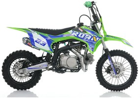 MOTO Crianças CROSS Gasolina 125CC RXF-Z ROAN Junior Manual Verde