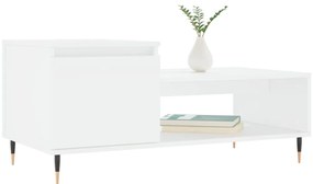 Mesa de centro 100x50x45 cm derivados de madeira branco