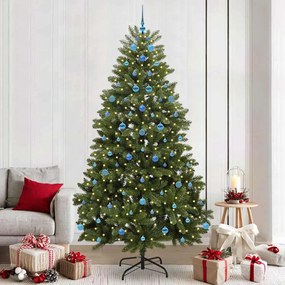 vidaXL Árvore de Natal Artificial Verde 240 cm PVC e Metal