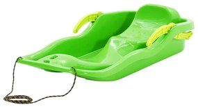 vidaXL Trenó com travões 87x40x18 cm polipropileno verde