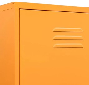 Roupeiro 90x50x180 cm aço amarelo mostarda