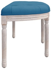 Banco 110,5x45x49 cm veludo azul