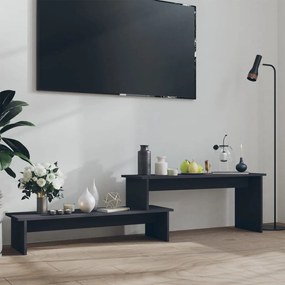 vidaXL Móvel de TV 180x30x43 cm derivados de madeira cinza