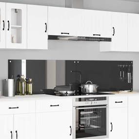 vidaXL Proteção de Cozinha 2 pcs Cinza Escuro 110 x 50 cm