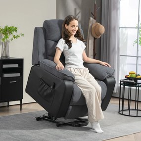 Poltrona Relax Reclinável Poltrona Levanta Pessoas com Controlo Remoto