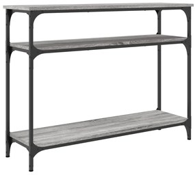 Mesa consola 100x29x75 cm derivados de madeira cinzento sonoma
