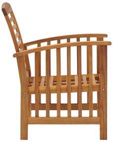 5 pcs conjunto lounge de jardim madeira de acácia maciça