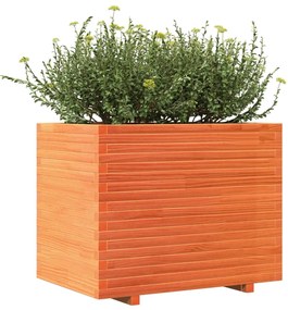 Vaso/floreira de jardim 90x60x72,5 cm pinho maciço castanho mel