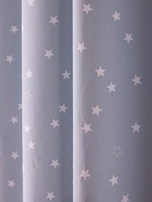 Agora -30%: Cortinado opaco, com ilhós, às estrelas azul