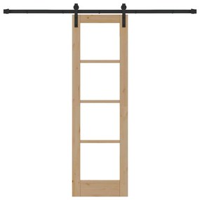 Porta Deslizante vidaXL com Conjunto de Ferragens 'ORKDAL'61x198,5 cm