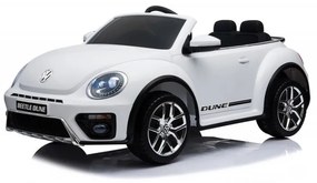 Carro elétrico para Crianças VOLKSWAGEN BEETLE DUNE Branco