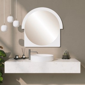 Espelho Decorativo Lucky – Branco – 70x65x2 cm