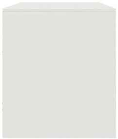 Móvel de TV 99x39x44 cm aço branco