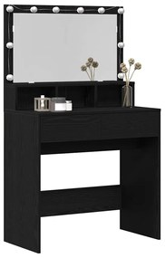 Mesa de vestir Carvalho preto Aglomerado