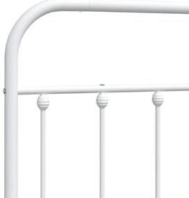 Cabeceira de cama 100 cm metal branco