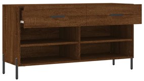 Banco sapateira 102x35x55 cm deriv. madeira carvalho castanho
