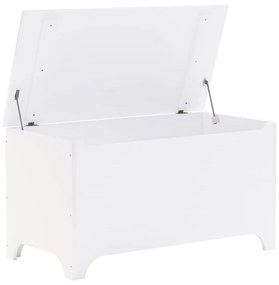 Caixa arrumação c/ tampa RANA 100x49x54 cm pinho maciço branco