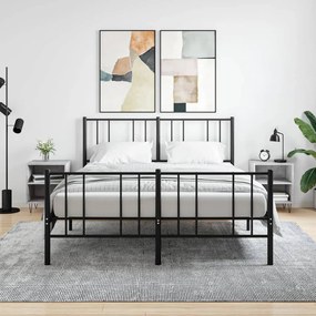 vidaXL Mesas cabeceira 2pcs 40x30x50cm derivados madeira cinza-cimento