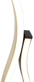 Design tafellamp zwart met goud incl. LED dimbaar - Blaze Design