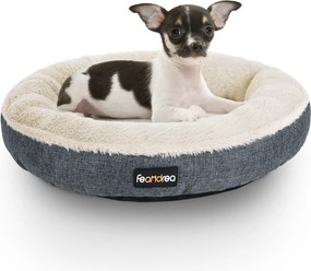 Cama para cães em forma de donut, Ø 55 cm cinzento escuro
