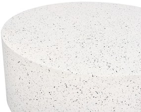 Mesa de centro branca com efeito terrazzo TREZZO Beliani