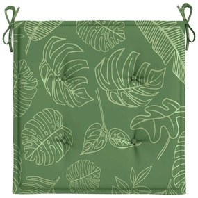 Almofadões p/ cadeira 6pcs 40x40x4cm tecido padrão folhas